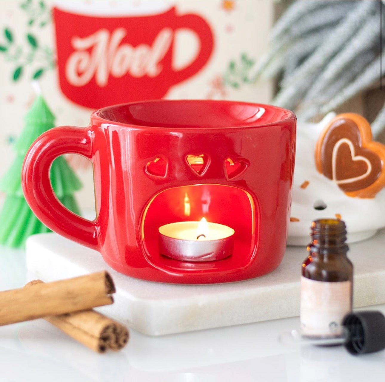 Warm Wishes & Hot Chocolate Kisses Wax Melts Burner