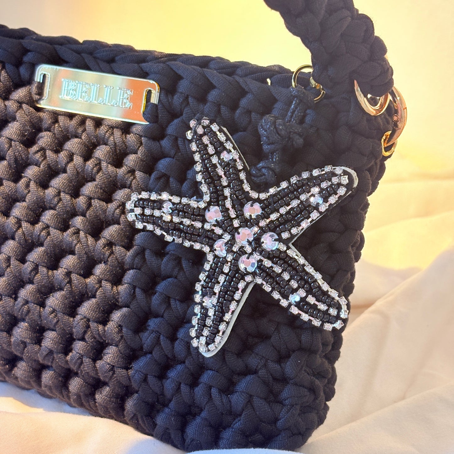 BELLE | Beaded Bag Charm Keychain