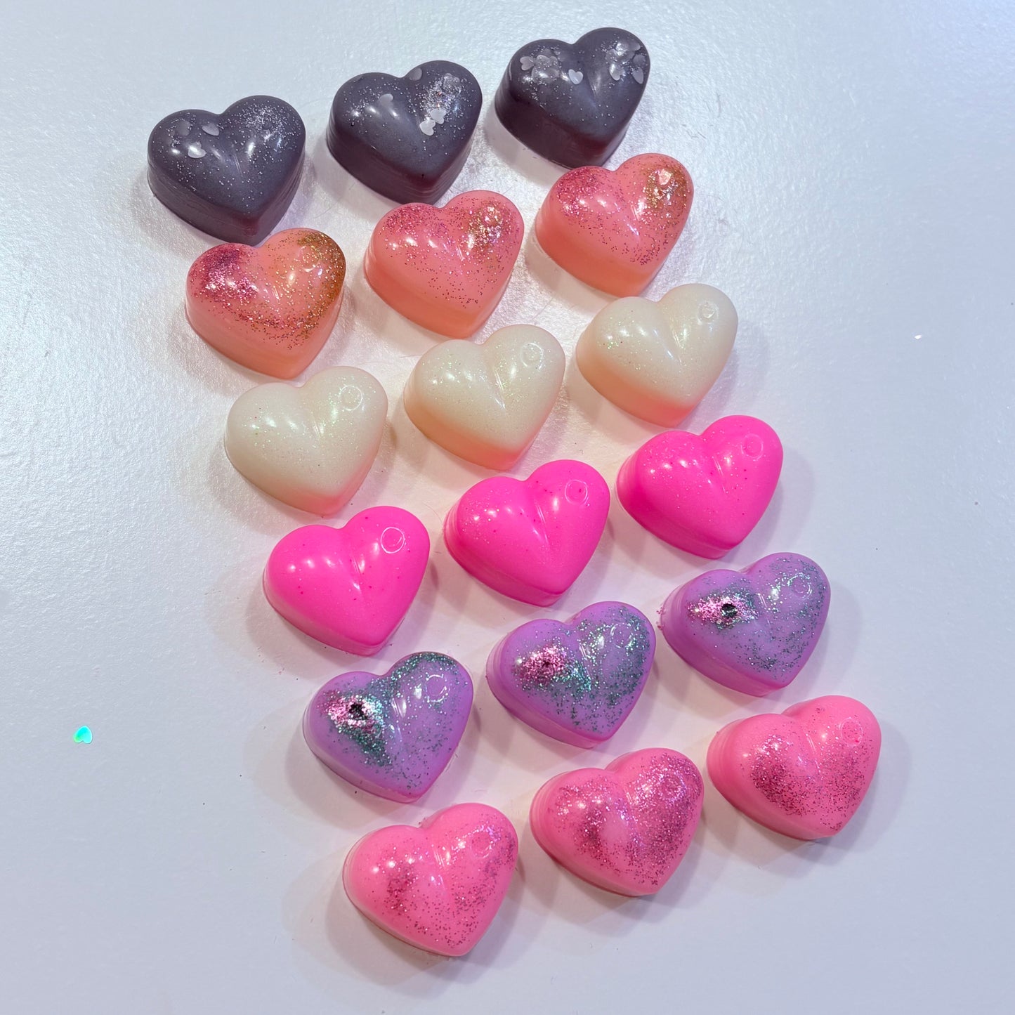 Heart Wax Melt Selection Box - 18 Heart Wax Melts