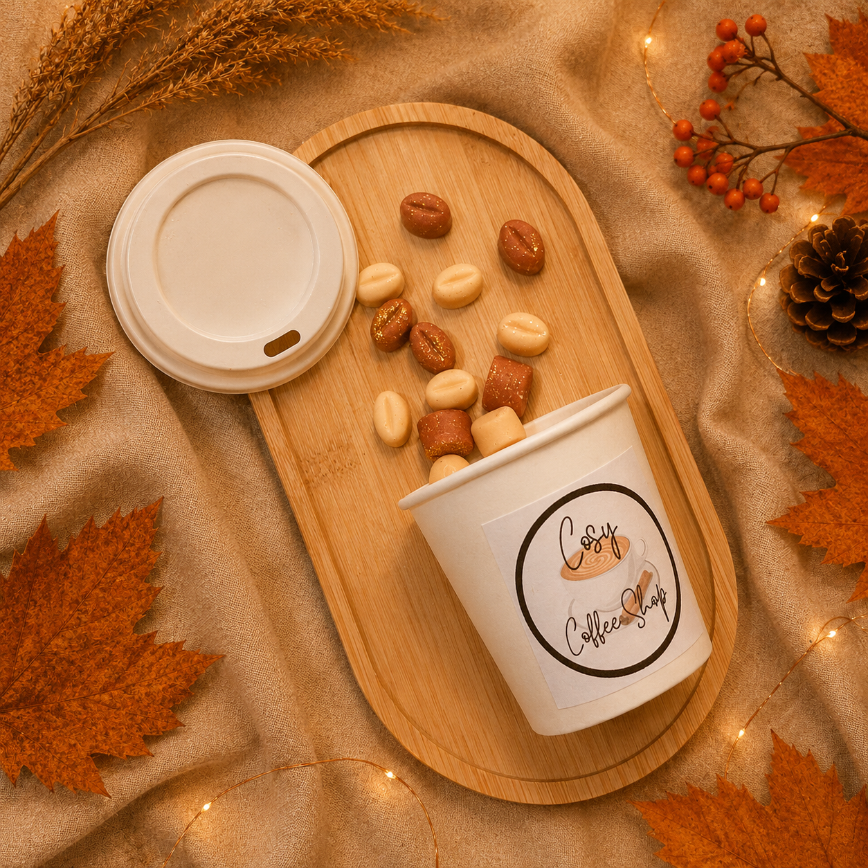 Coffee Bean Shaped Soy Wax Melts - 50g