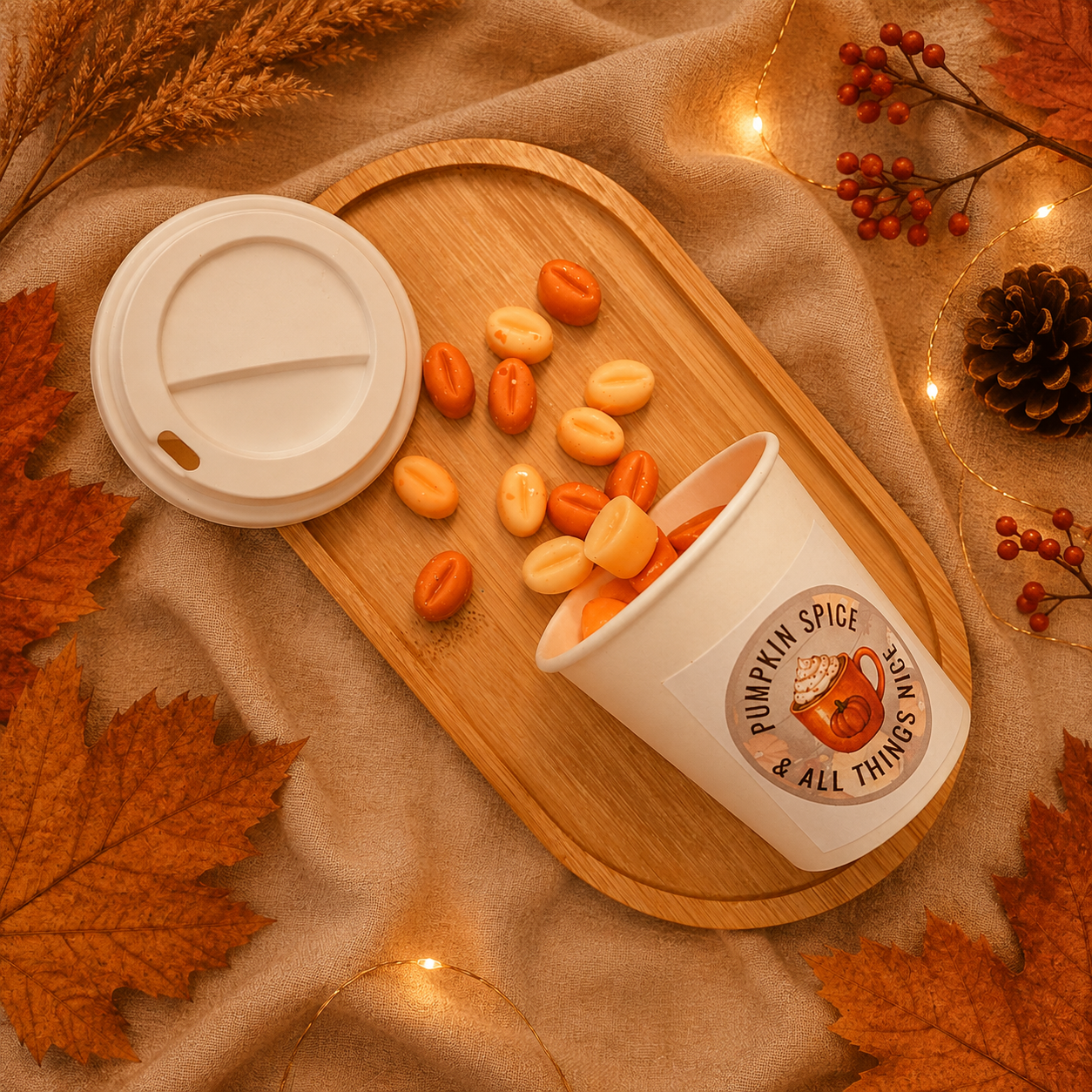 Coffee Bean Shaped Soy Wax Melts - 50g