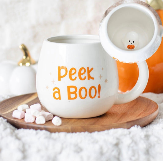 Peekaboo Ghost Rounded Mug