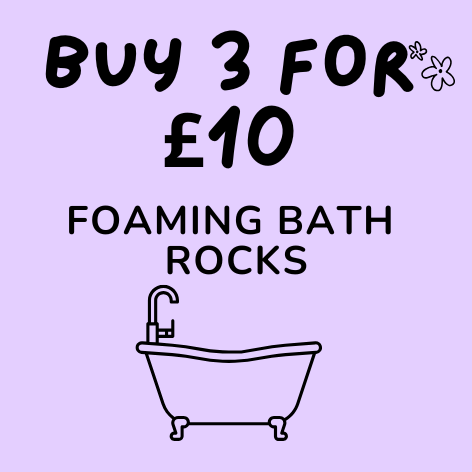 Foaming Bath Rocks - 3 x Large 200g Bags