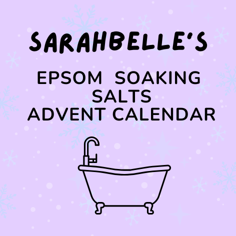 PRE- ORDER SarahBelle's 12 Day Epsom Soaking Salts Advent Calendar