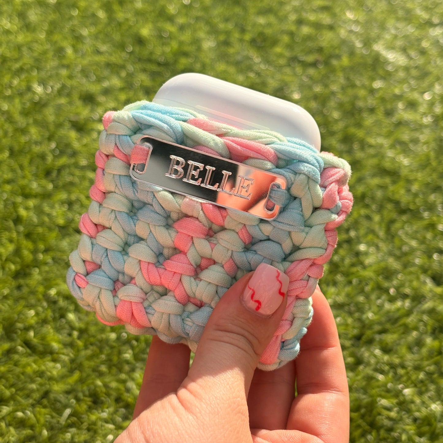 Crochet Ear Bud Snug Sleeve