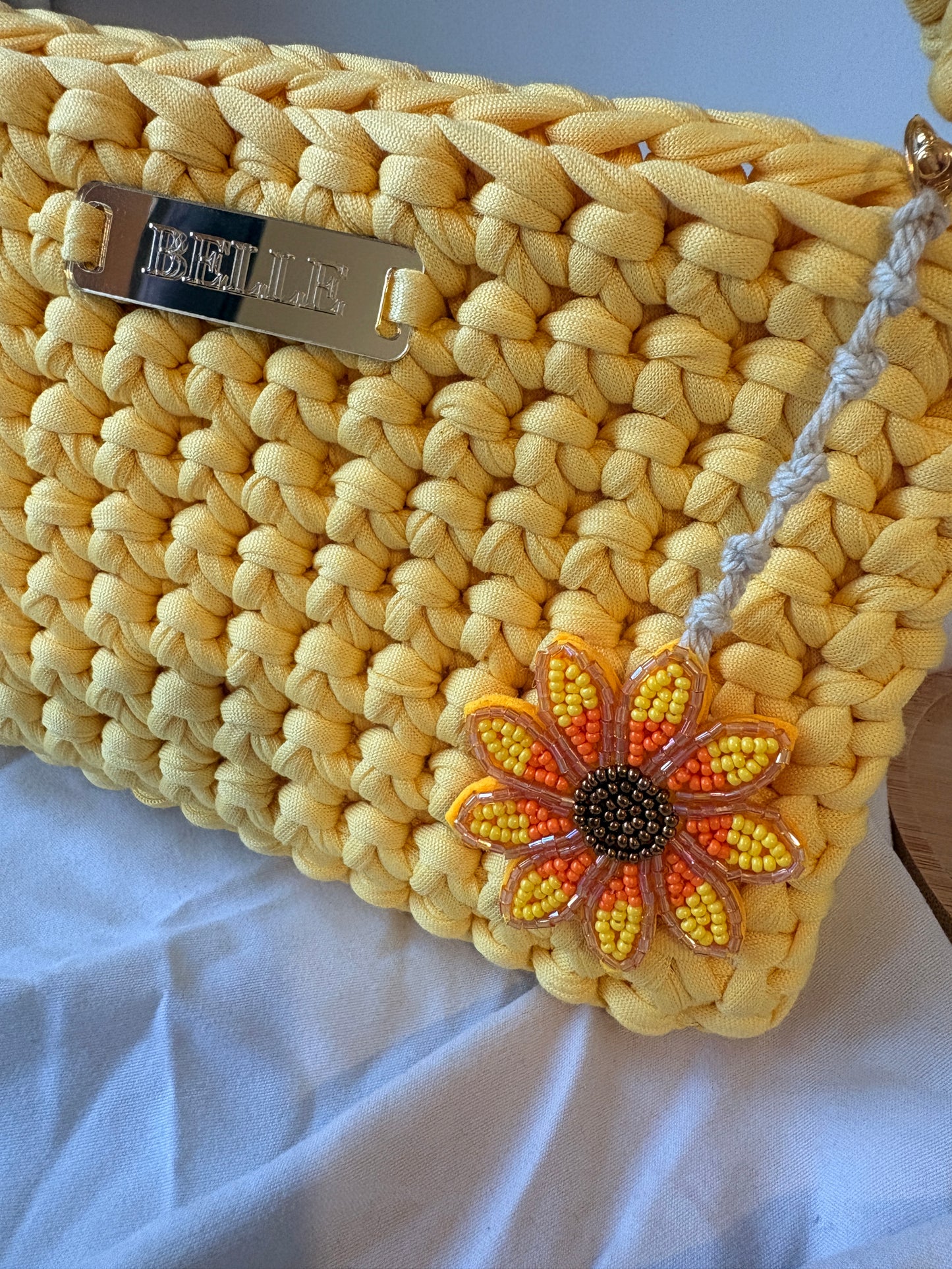BELLE | Beaded Bag Charm Keychain