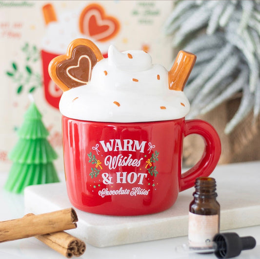 Warm Wishes & Hot Chocolate Kisses Wax Melts Burner