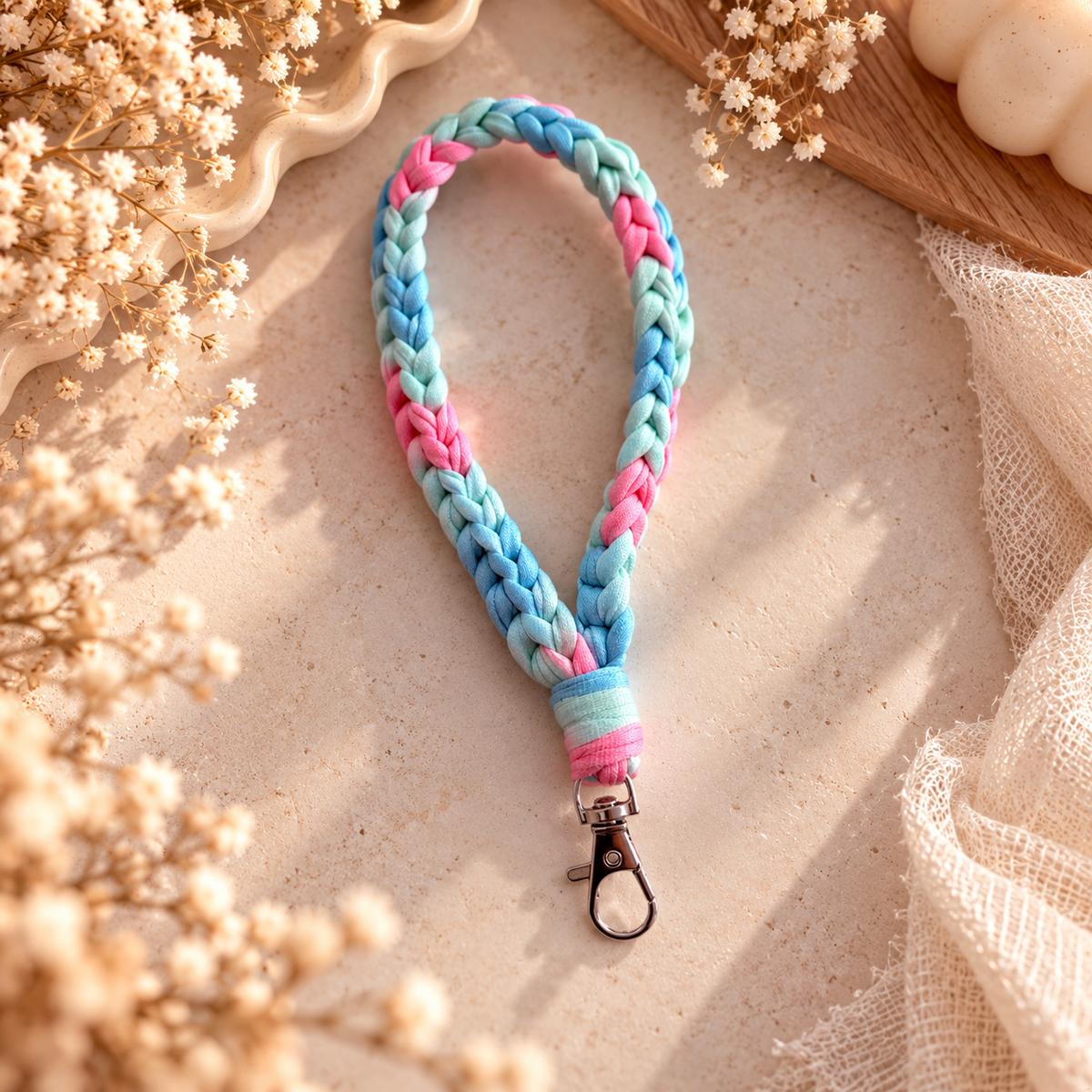 Crochet Wristlet Keychain