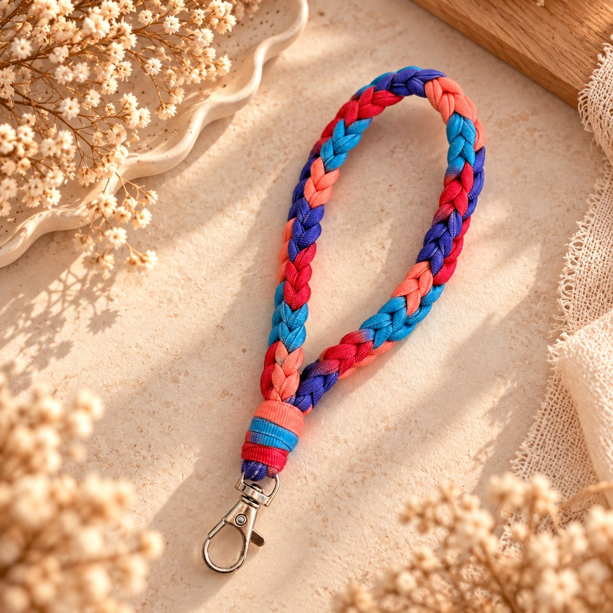 Crochet Wristlet Keychain