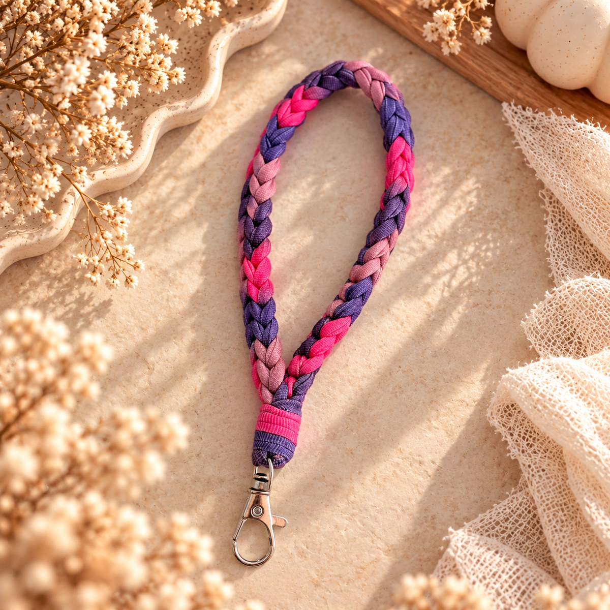 Crochet Wristlet Keychain