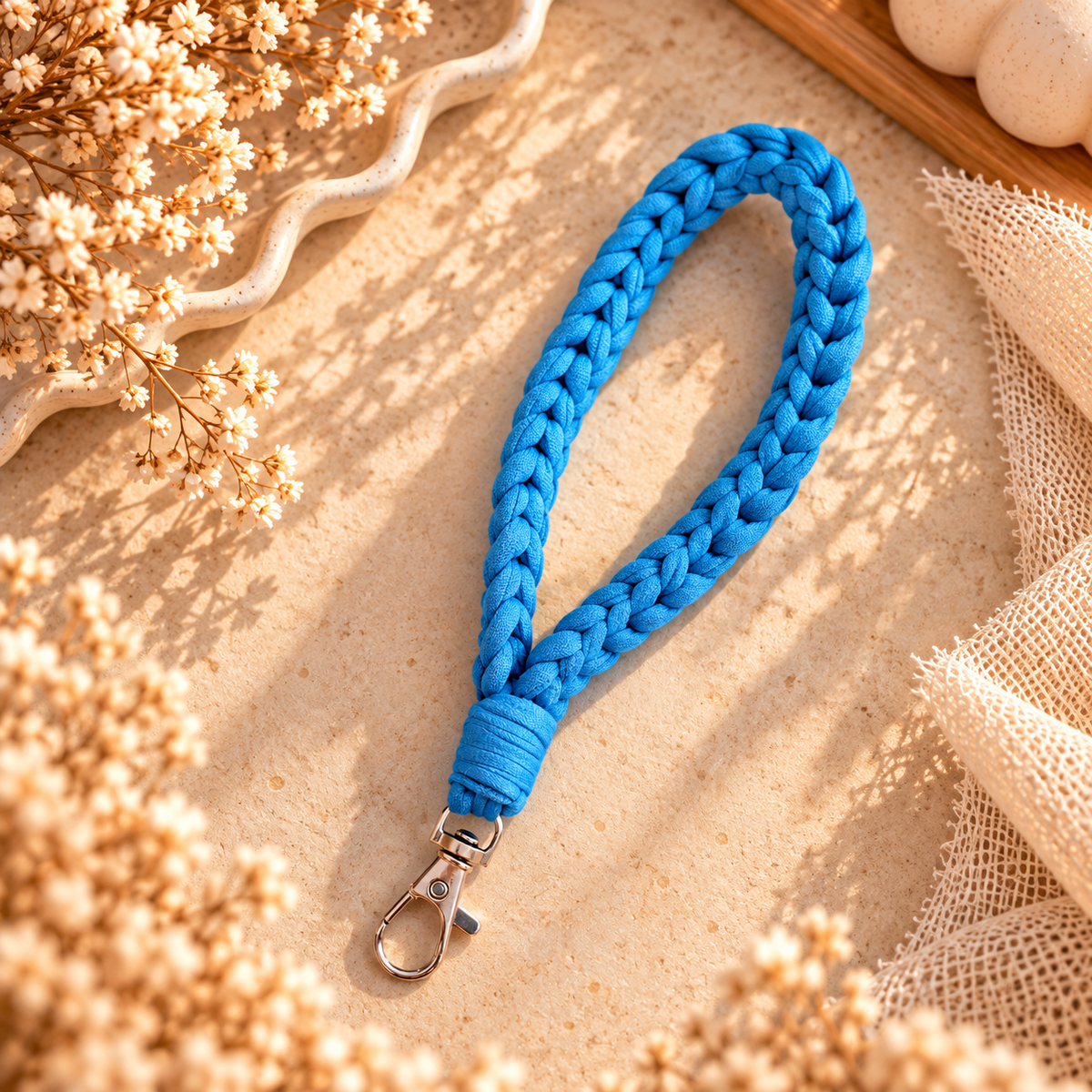 Crochet Wristlet Keychain
