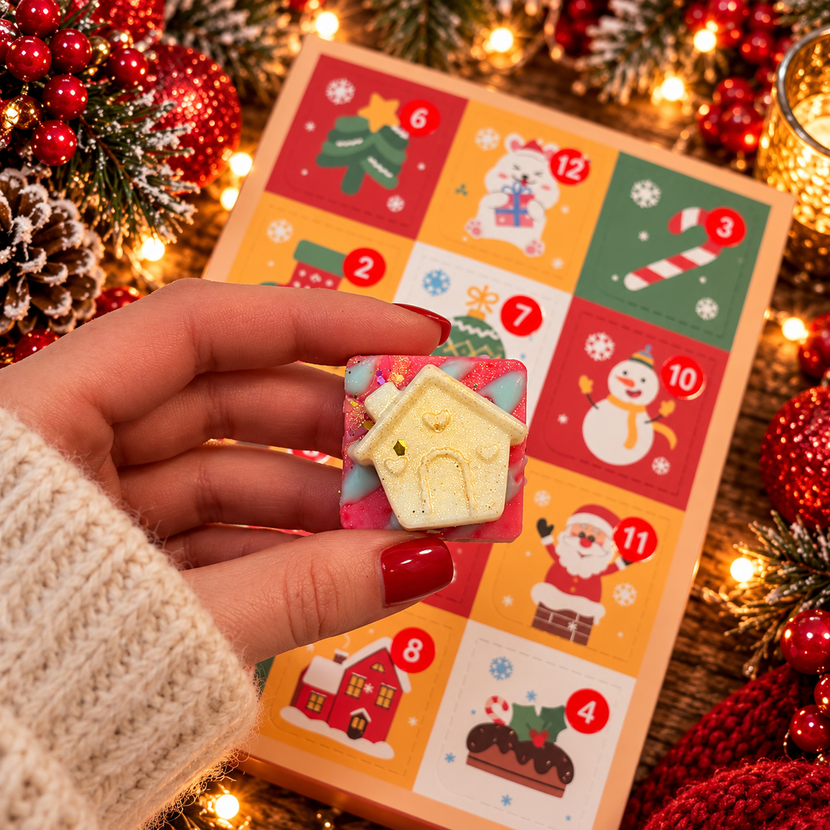 12 Day Wax Melt Calendar - 12 Hand Poured Soy Wax Melts